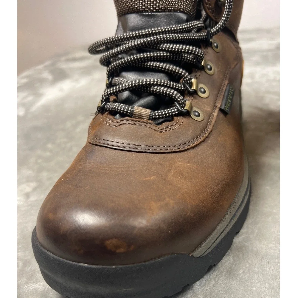 Timberland White Ledge Mid Waterproof Hiking Boots‎ Dk Brown Leather Mens 10.5